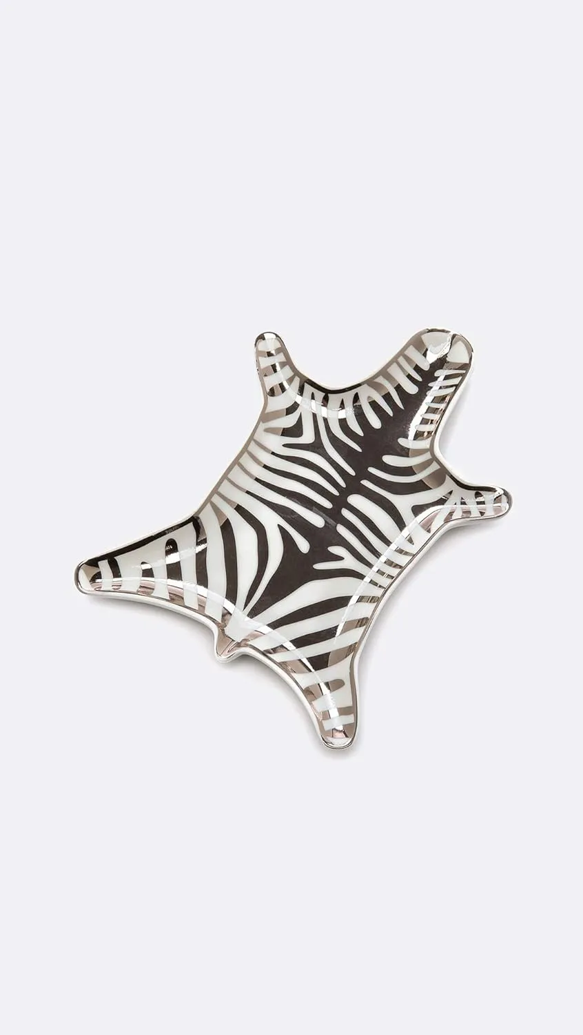 Jonathan Adler Metallic Zebra Dish