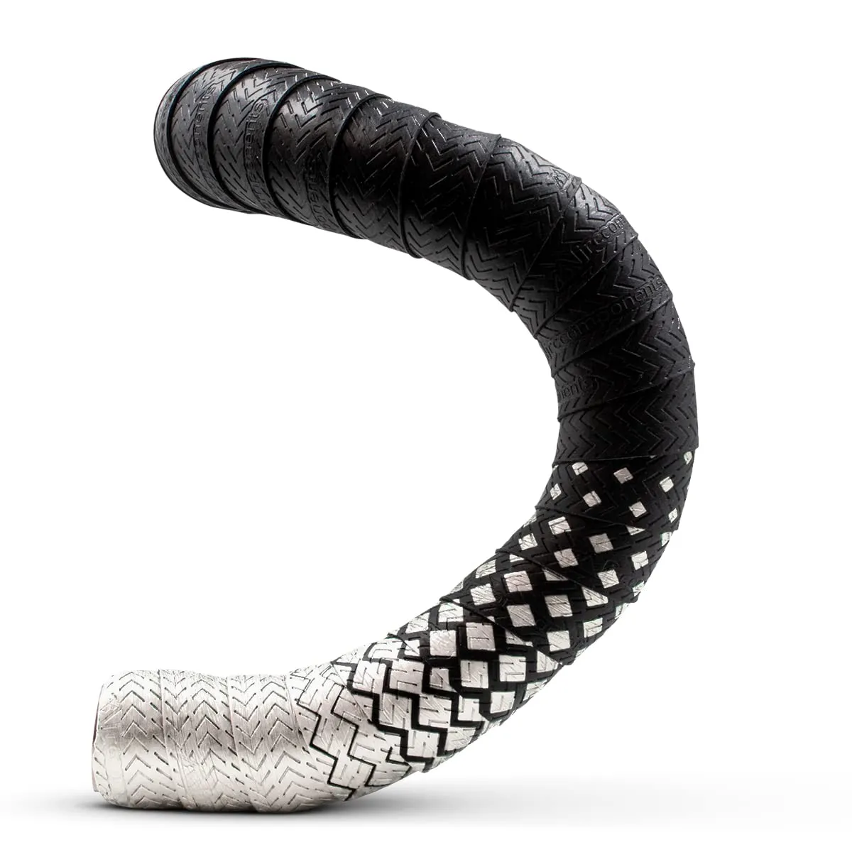 JRC Components Orimono Metallic Bicycle Handlebar Tape | Set of 2 Comfortable Bar Tape for Road Bike | Gravel Bicycle Handlebar Wrap with Bar End Plugs | Enhance Your Bike Grip - (Silver)