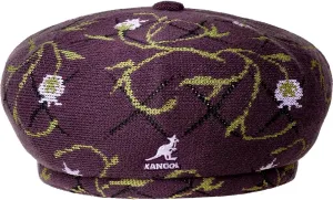 Kangol Tapestry Jax Beret - Deep Plum Floral/XL