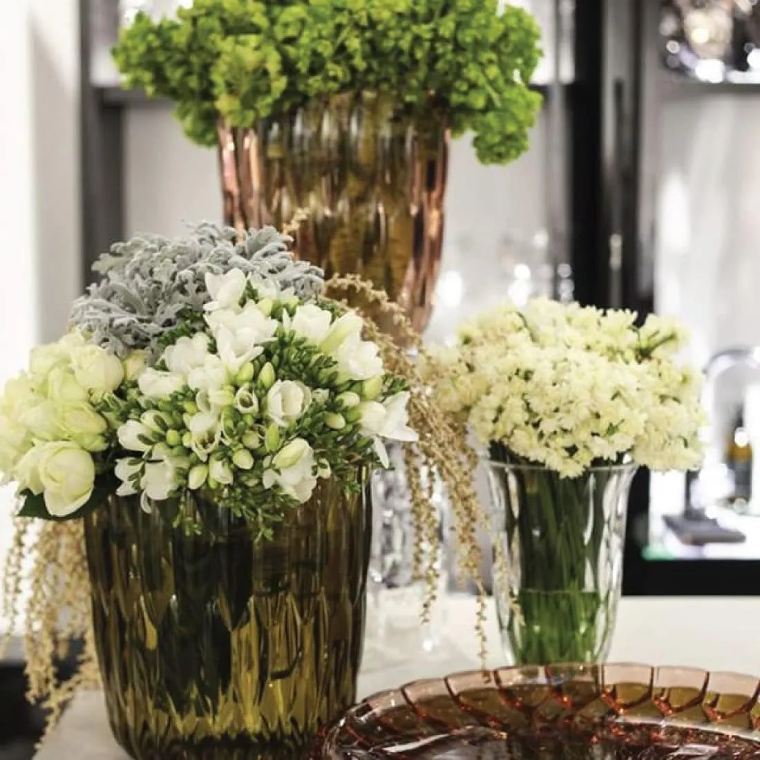 Kartell Jelly Vase by Patricia Urquiola, Pack of 2, Metallic Gold