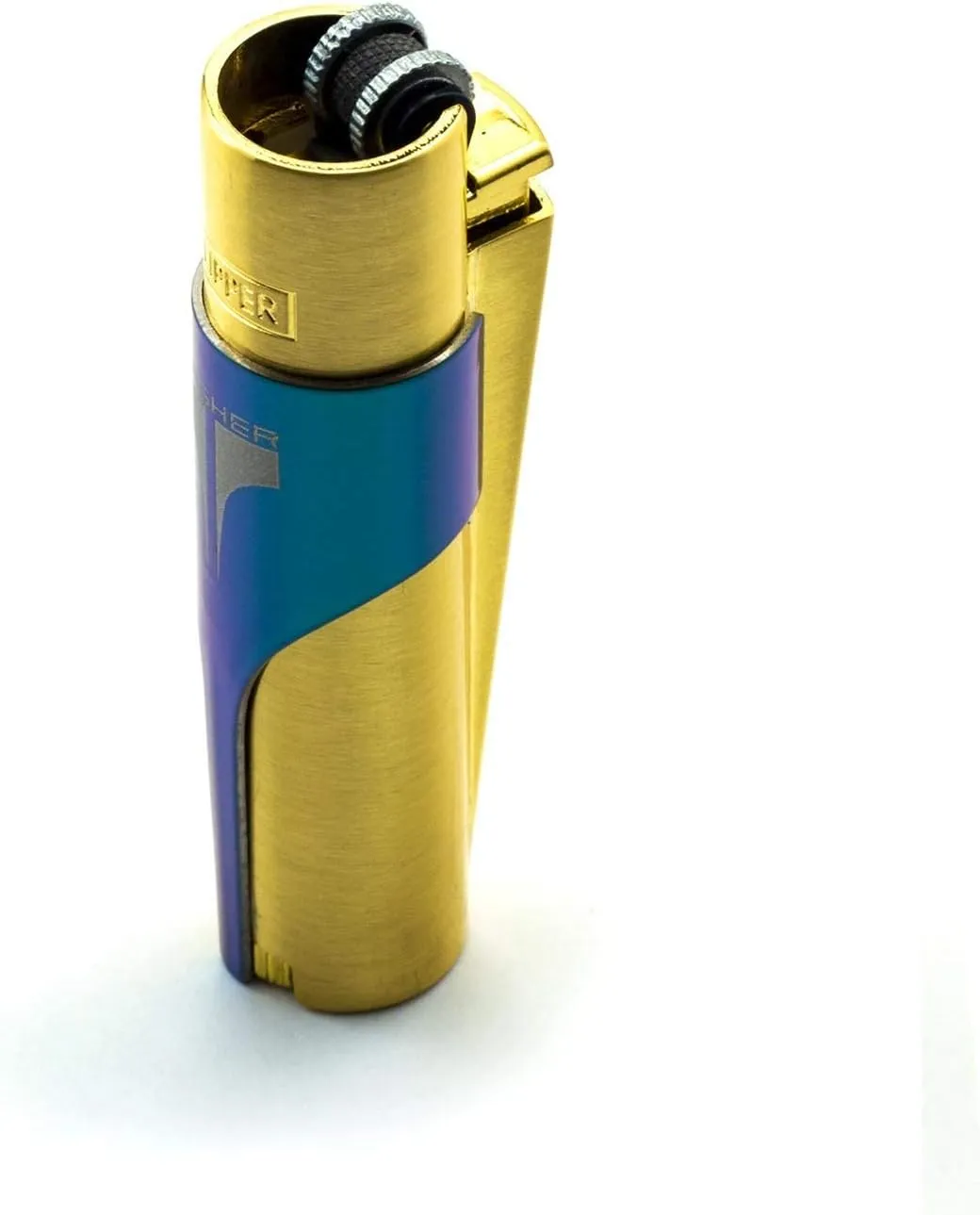 Kasher’s Metallic Multipurpose Lighter Tool - A Stunning Combo of Refillable Metal Lighter case - Suitable to use as Pipe Cleaner, Cutter, etc (Green Kasher)