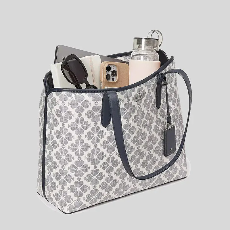 KATE SPADE Spade Flower PVC Tote Black Multi RS-KG086