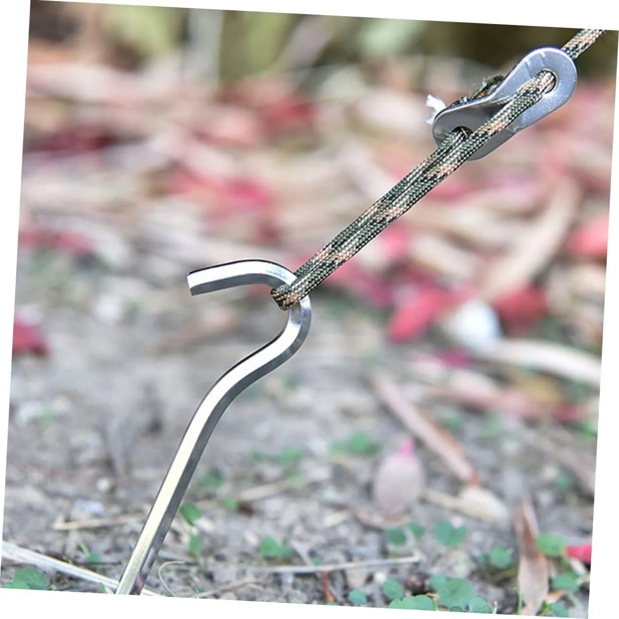 KESYOO 2sets Lightweight Tent Stakes for Camping Aluminum Alloy Tent Pegs Windproof Nails Portable Outdoor Stakes Durable Ground Nail 6pcs*2