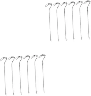 KESYOO 2sets Lightweight Tent Stakes for Camping Aluminum Alloy Tent Pegs Windproof Nails Portable Outdoor Stakes Durable Ground Nail 6pcs*2
