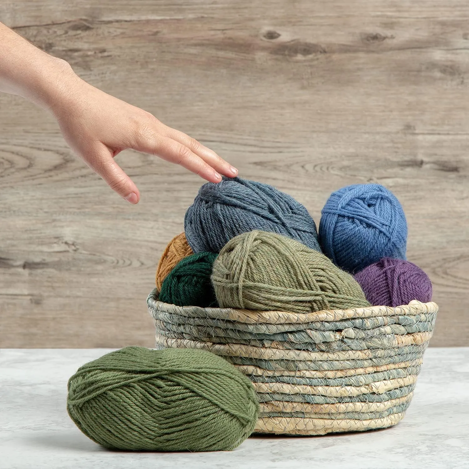 Knit Picks Wool of The Andes Yarn Pack - 10 Skeins of 100% Wool Worsted Weight Yarn (Home Décor)