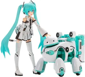 Kotobukiya FG145 Frame Music Girl Hatsune Miku [Malt is Version] with TAMOTU [Miku Version] Total Height Approx. 5.9 inches (150 mm), Non-Scale Plastic Model, Molded Color
