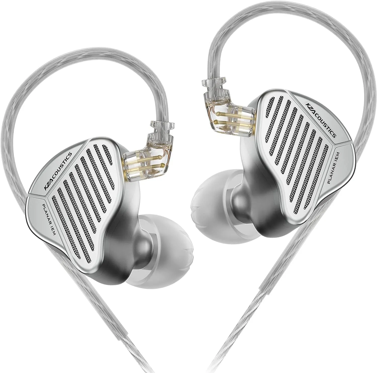 KZ PR1 in-Ear Headphones Earbuds, Large Planar Drivers HiFi Wired Earphones/Headsets for Music, KZ IEM Ear Buds for Audiphile (HiFi Edition, Without Mic)