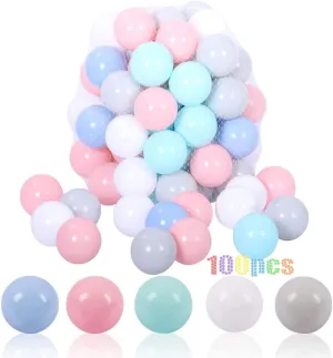 LANGXUN 50pcs 100pcs 200pcs Soft Plastic Ball Pit Balls for Kids, Gift for Baby Toddler Birthday Christmas, Ball Pit Play Tent, Baby Pool Water Toys, Kiddie Pool, Party Decoration