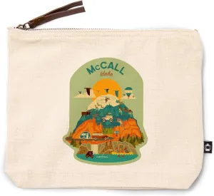 Lantern Press McCall, Idaho, Geometric, The Gem State, 100% Cotton Zipper Pouch, Travel Accessory, Go Bag