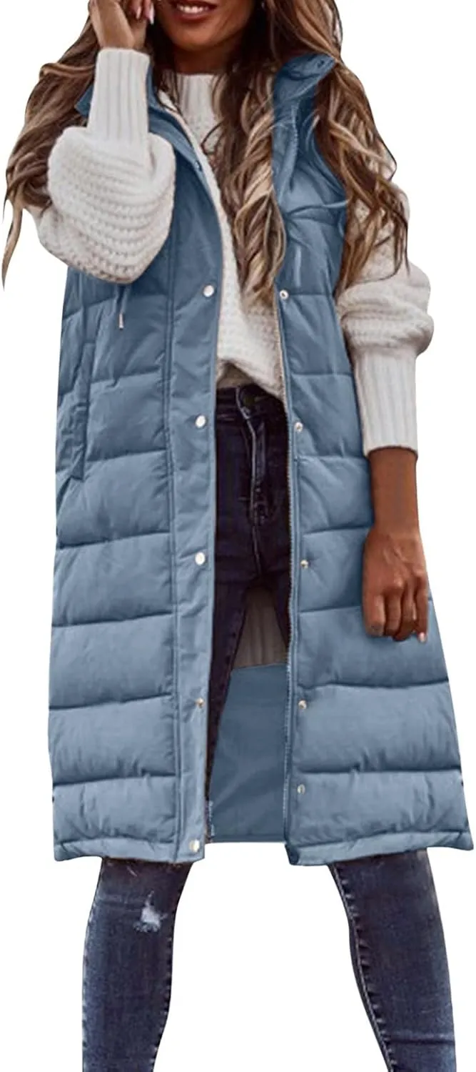 LCMTWX Womens Cardiagn Womens Winter Short Vest Lightweight Sleeveless Warm Jacket Down Vest Padded Vest Check Coat