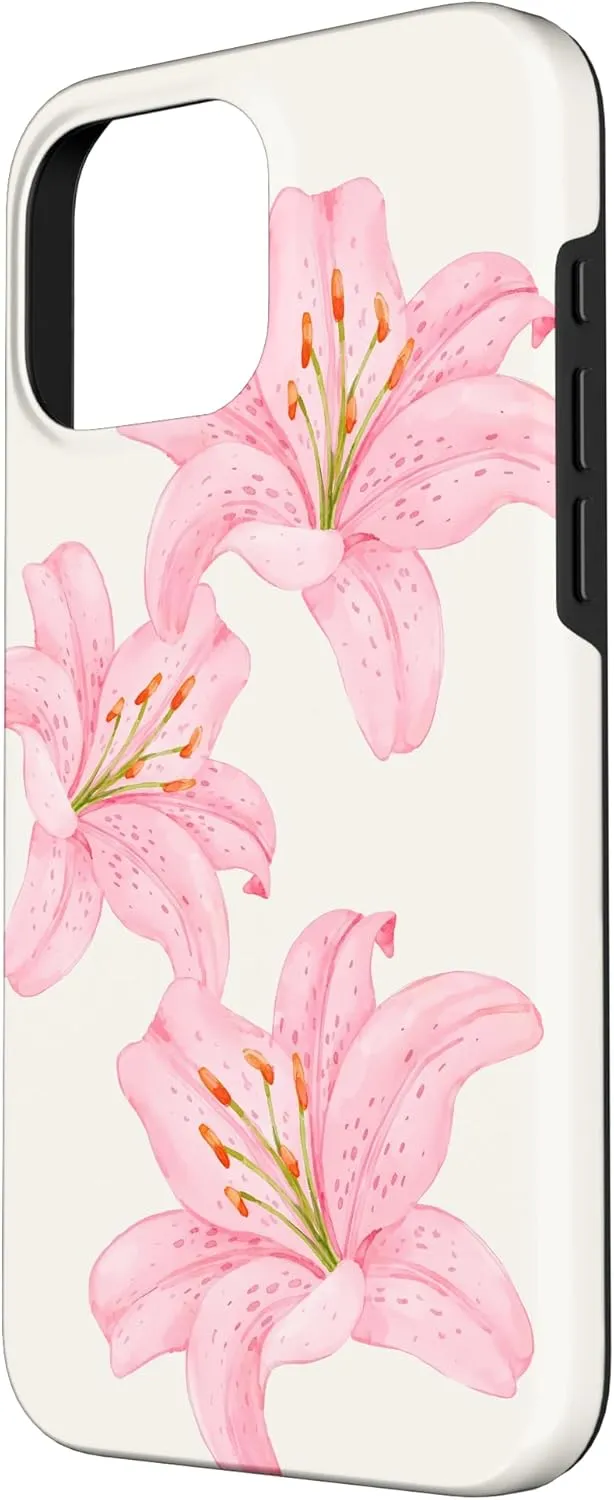 Lily Summer Flower Trendy Blooming Tiger Lily Lover Case for iPhone 16 Pro Max