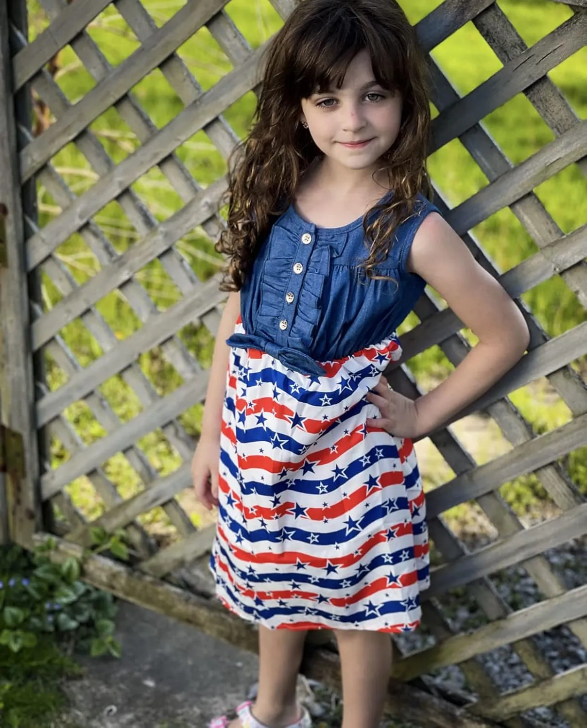 Little Girls Sleeveless Denim Dresses Casual Bowknot One-Piece Princess Sundress Tutu Skirt 2-8 Years