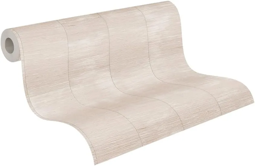 Livingwalls Daniel Hechter 7 Non-Woven Wallpaper Striped Stripes 10.05 m x 0.53 m - Beige, Grey, Silver - Wallpaper Structure - 781292