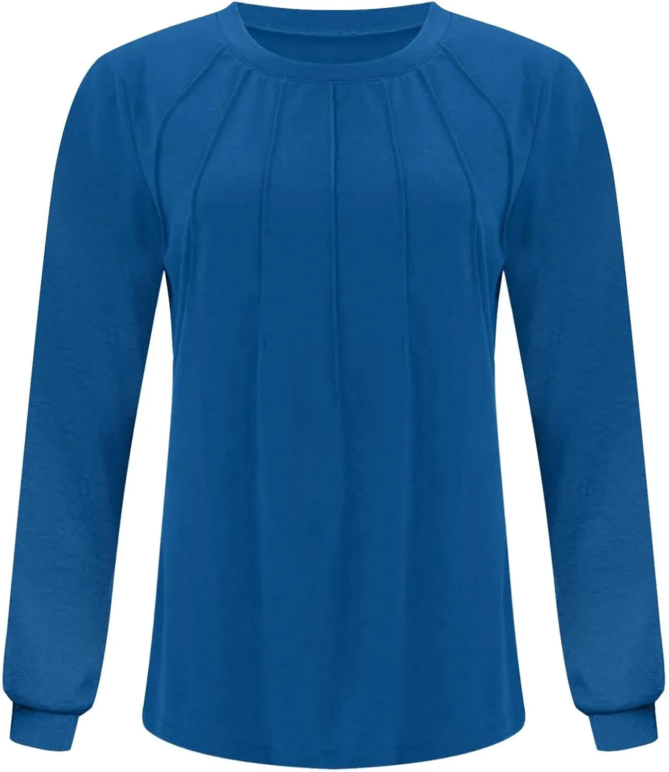 Long Sleeve Shirts for Women Tunic Tops for Women Loose Fit Dressy Crew Neck Pullover Basic Y2K Blouse