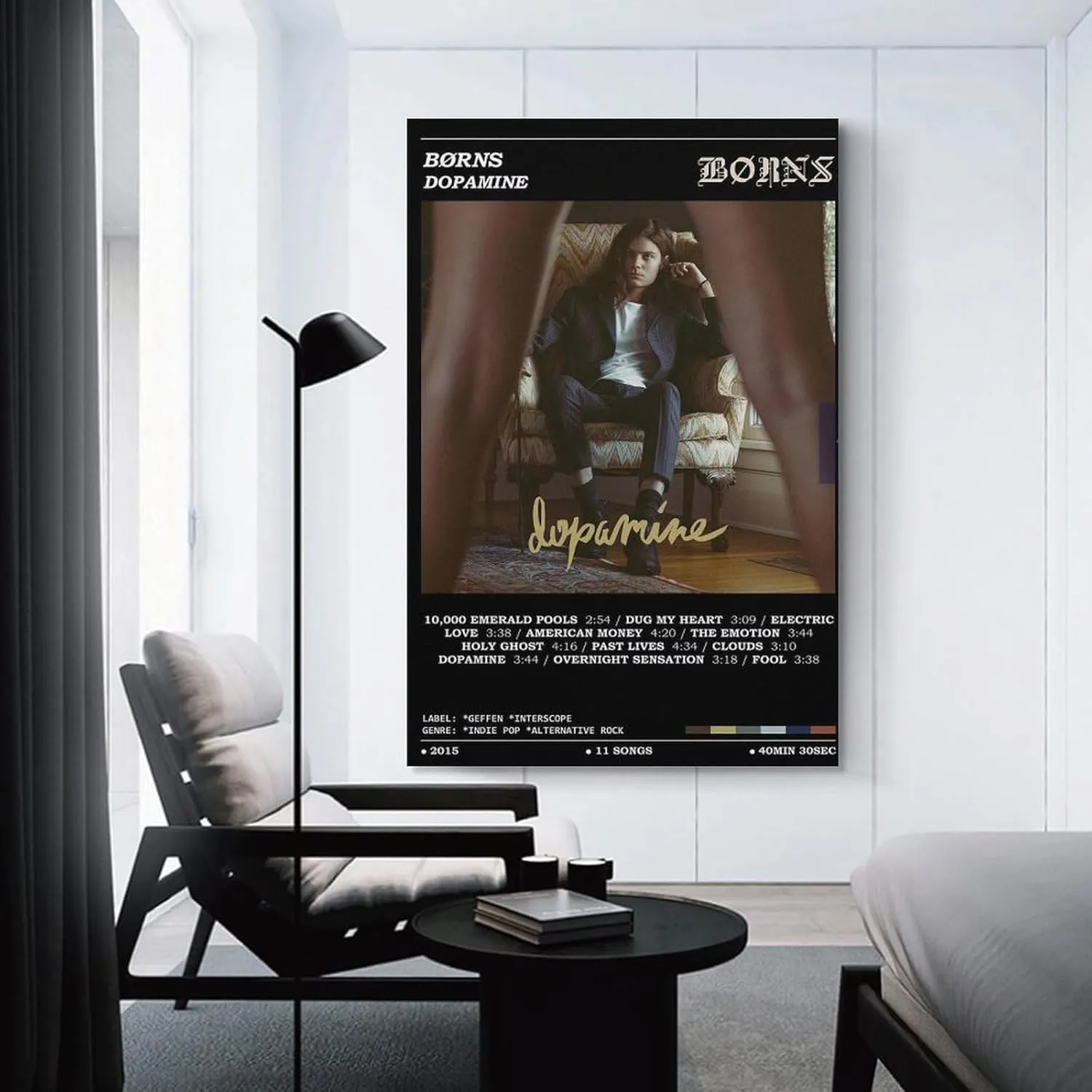 LPCDFKKG Børns - Dopamine Album Poster 1 Canvas Poster Wall Art Decor Print Picture Paintings for Living Room Bedroom Decoration Unframe-style20x30inch(50x75cm)