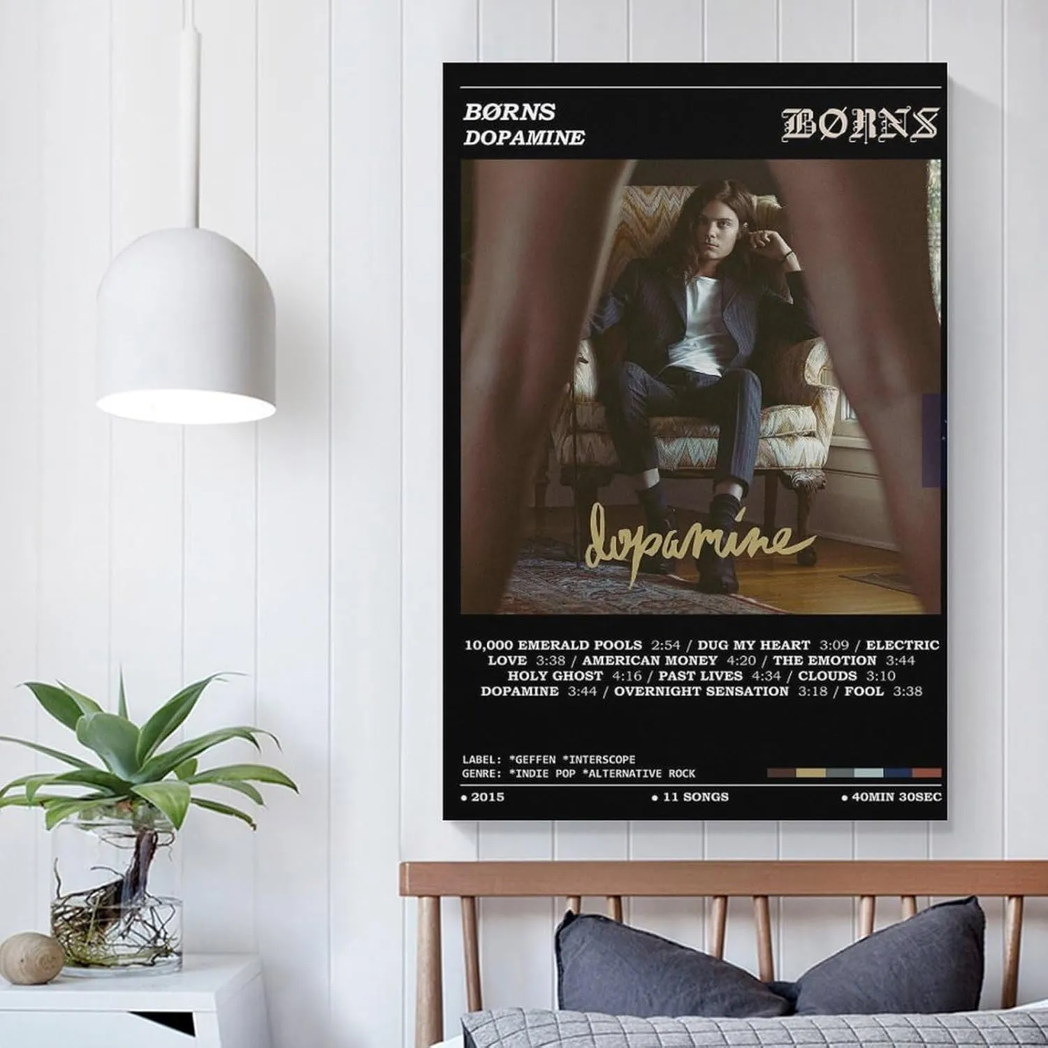 LPCDFKKG Børns - Dopamine Album Poster 1 Canvas Poster Wall Art Decor Print Picture Paintings for Living Room Bedroom Decoration Unframe-style20x30inch(50x75cm)