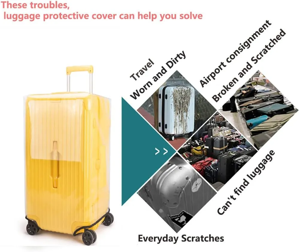 Luggage Protector - Clear Suitcase Cover Trunk Covers for 32inch Suitcase