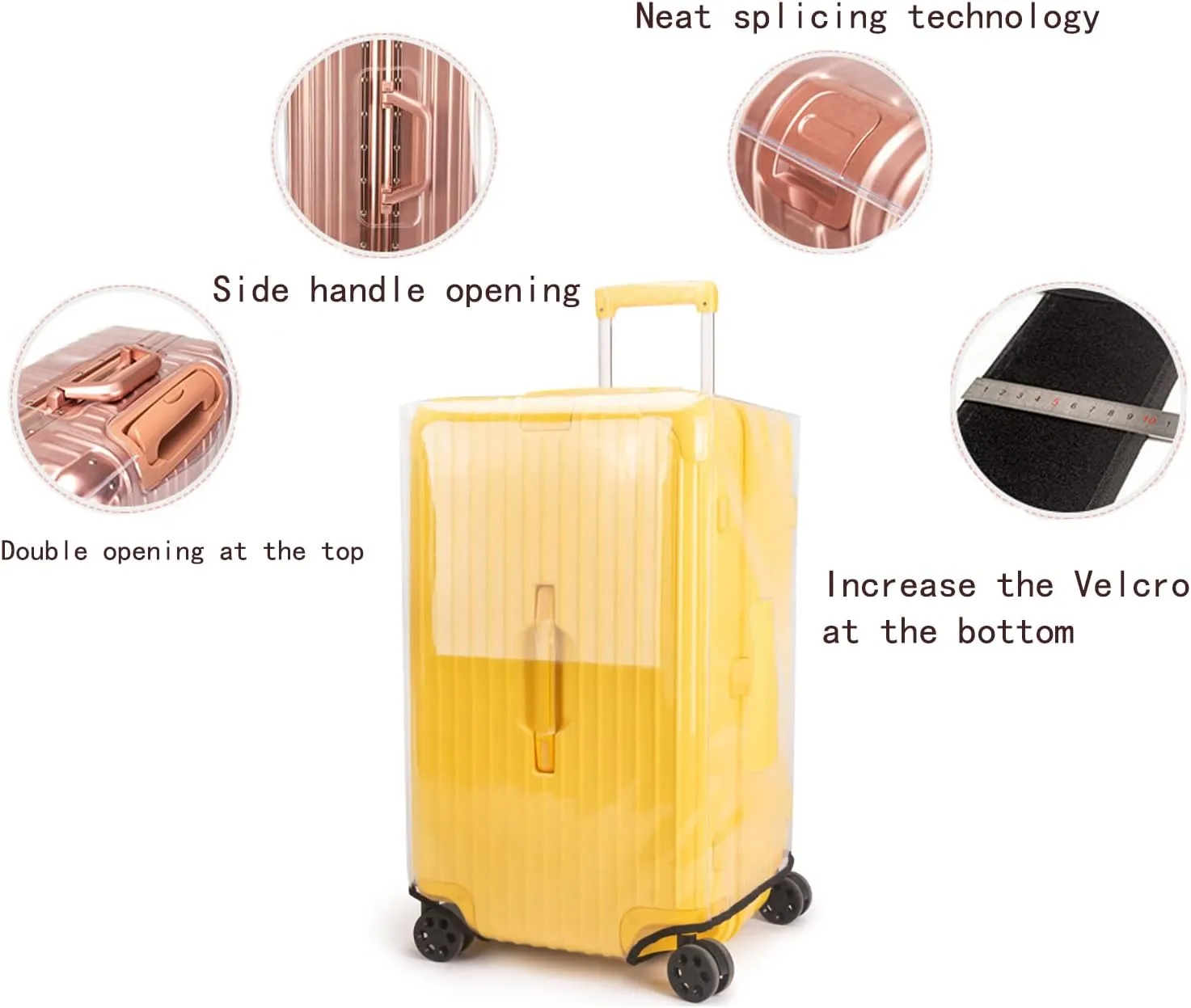 Luggage Protector - Clear Suitcase Cover Trunk Covers for 32inch Suitcase