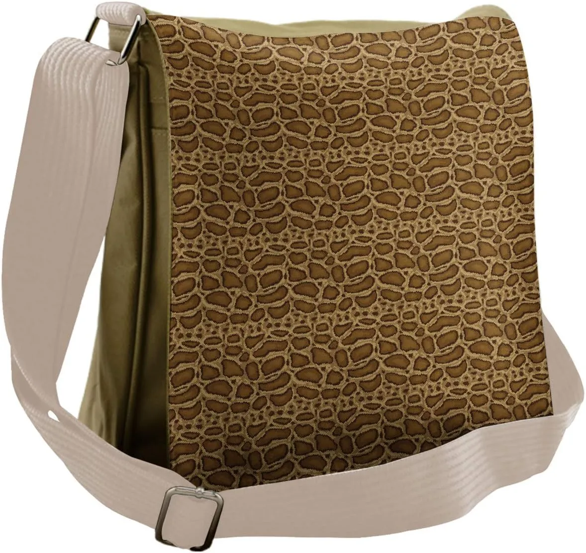 Lunarable Reptile Messenger Bag, Python Snakeskin Geometric, Unisex Cross-body