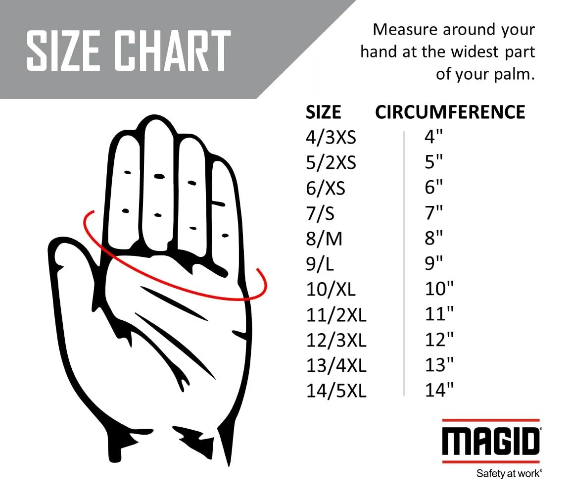MAGID MultiMaster PVC Dotted Jersey Gloves with Knit Wrist, 12 Pairs, PVC Dotted Palm, One Size, Natural Brown, T92P