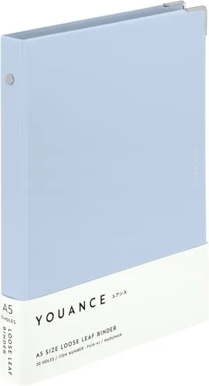 Maruman F416-41 Loose Leaf Binder, Yuance A5, 20 Holes, Blue Gray