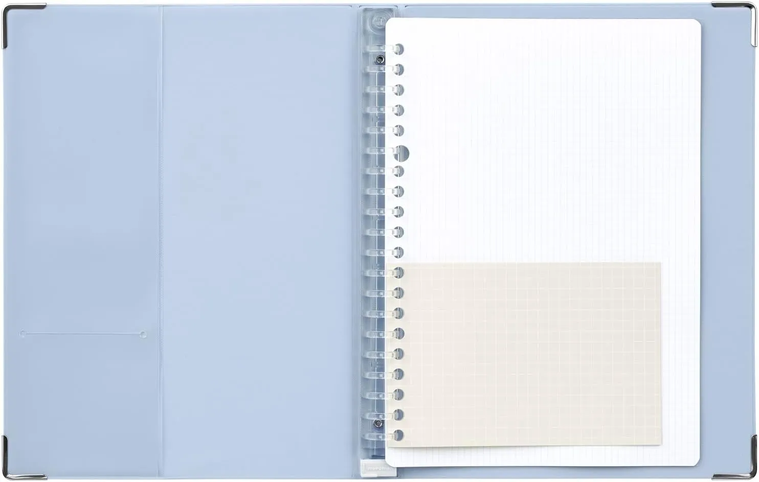 Maruman F416-41 Loose Leaf Binder, Yuance A5, 20 Holes, Blue Gray