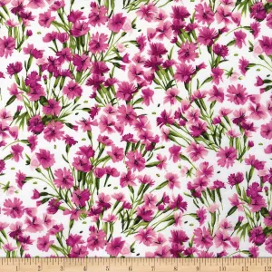 Maywood Studio Bloom On! Packed Floral Pink, Fabric by The Yard