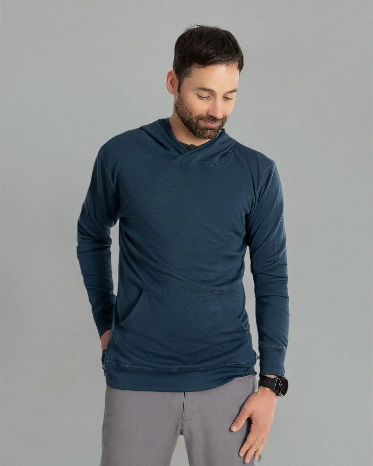 Men's Merino Pro-Knit Hoodie By Woolly | RWS Certified | Warm, Soft, Seattle Designed