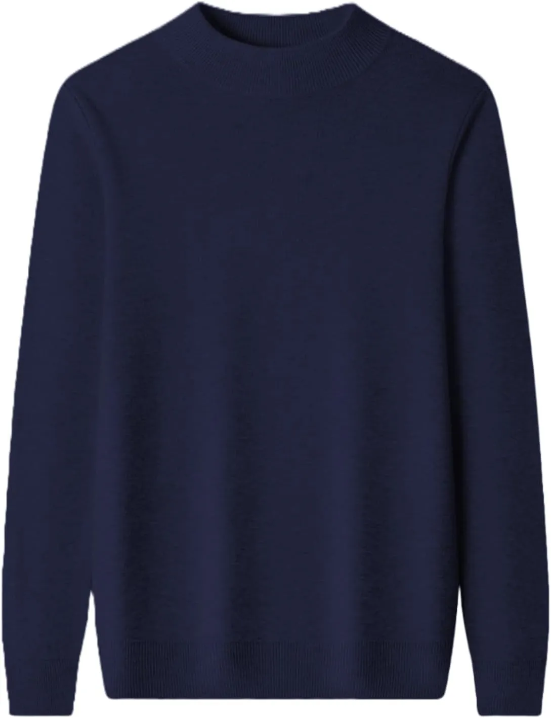 Mens Pull Over Sweater Slim Fit Warm Turtleneck Thick Jumper Basic Long Sleeve Knitted Tops Underwear Big and Tall