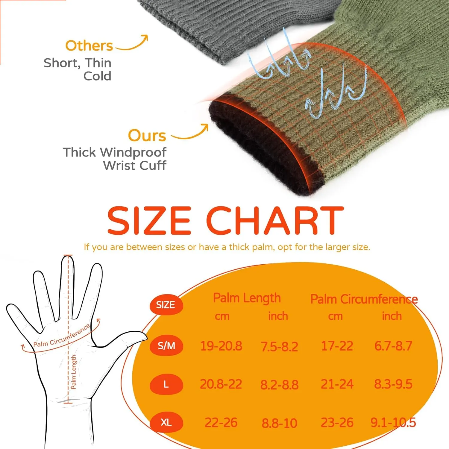 Merino Wool Fingerless Gloves for Men Women Half Finger Gloves Thermal Soft Knit Liner for Hunting Fishing Hiking