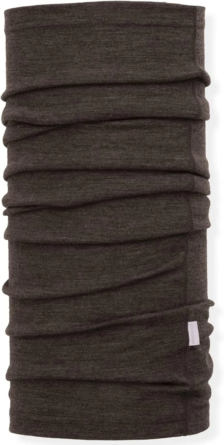 MERIWOOL 100% Merino Wool Ski Neck Gaiter Winter Neck Warmer for Women and Men