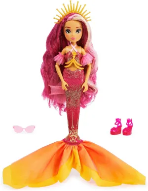 MERMAID HIGH, Spring Break Searra Mermaid Doll & Accessories with Removable Tail and Color Change Hair Streak, Kids Toys for Girls Ages 4 and up