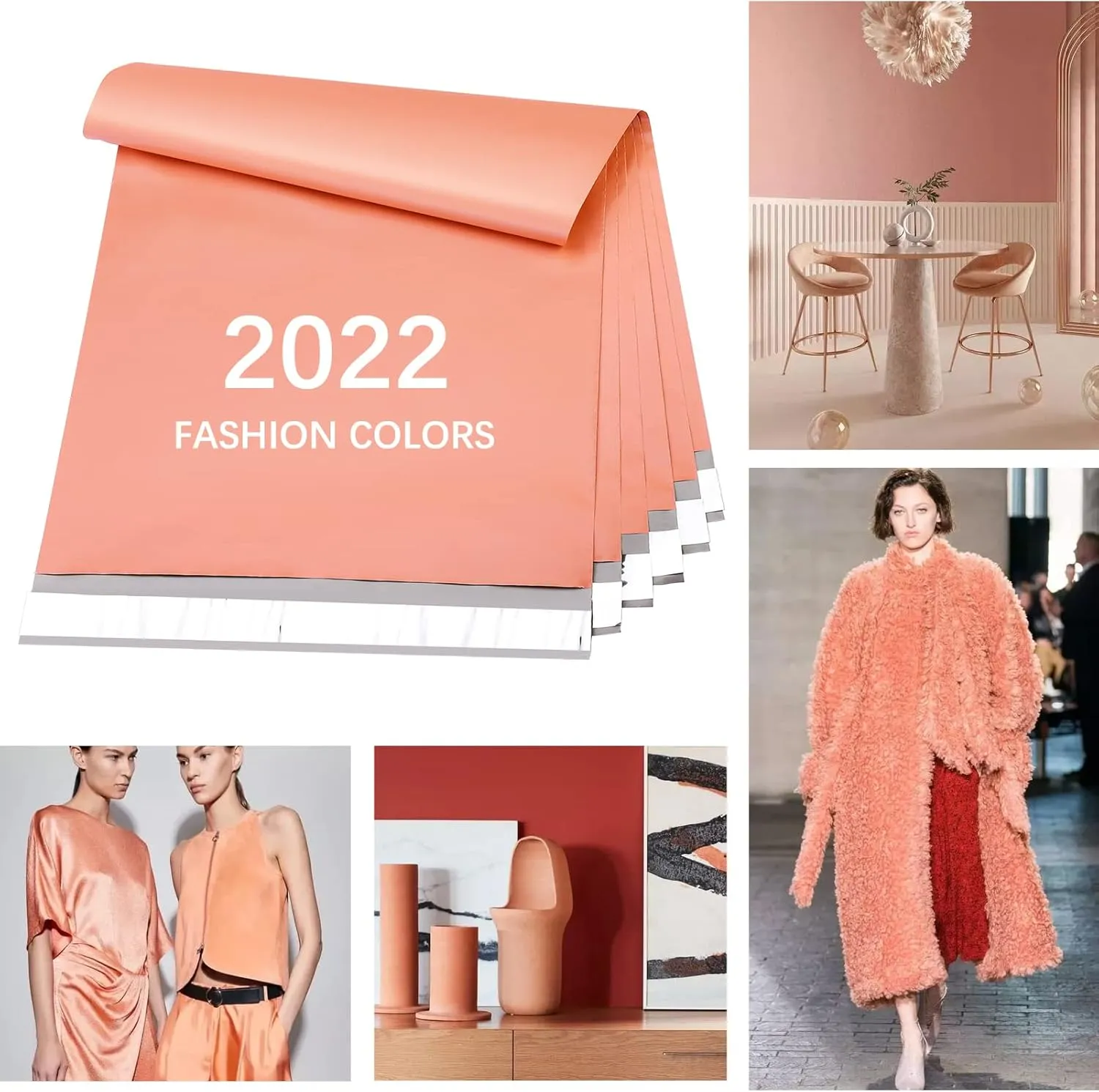 Metronic Poly Mailers 14.5x19 100 Pcs | Medium Size Shipping Bags for Clothes | Large Poly Mailer Bags, Shipping Envelopes, Mailing Bags for Small Business, Strong Adhensive Poly Bags Pink