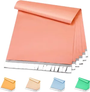 Metronic Poly Mailers 14.5x19 100 Pcs | Medium Size Shipping Bags for Clothes | Large Poly Mailer Bags, Shipping Envelopes, Mailing Bags for Small Business, Strong Adhensive Poly Bags Pink