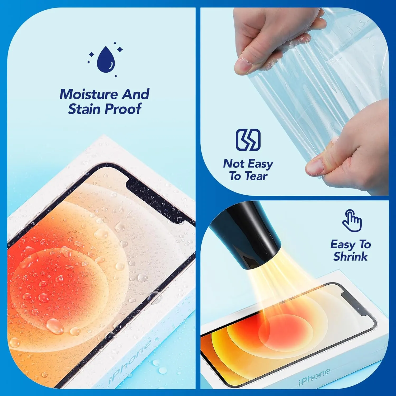 Metronic Shrink Wrap Bags 10x14 Inches 100Pcs, Clear PVC Heat Shrink Wrap Bags for Packagaing Soap, Book, Bath Bombs, DVD/CD, Candles, Jars and Homemade DIY Projects