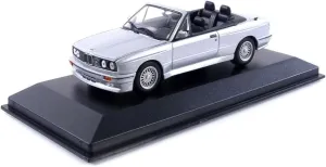 Minichamps 1:43 Scale Diecast Model Car Compatible with BMW M3 Cabriolet (1988) in Metallic Silver