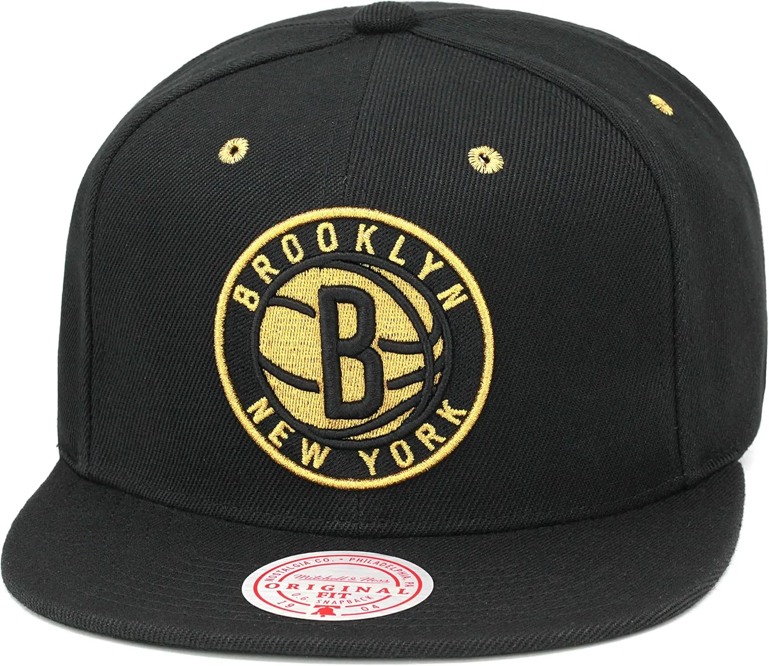 Mitchell & Ness Brooklyn Nets Snapback Hat Adjustable Cap