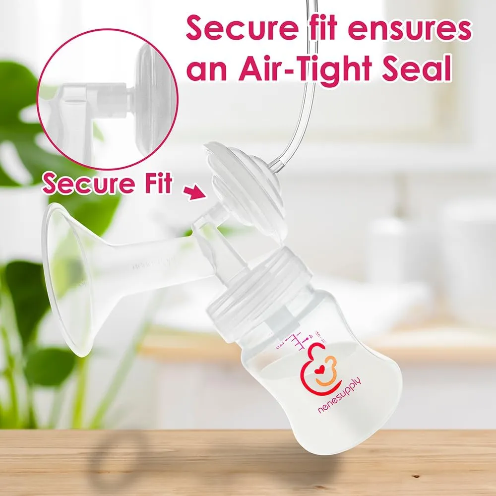 Nenesupply 21mm 2 pc Flanges Duckbill Valves Compatible with Spectra S2 S1 9 Plus Synergy Gold Breastpump Replacement to Spectra Pump Parts Flange Accessories Wide Mouth Work with Backflow Protector