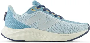 New Balance Women's Fresh Foam Arishi V4 Running Shoe, Quarry Blue/Chrome Blue/Silver Metallic, 6