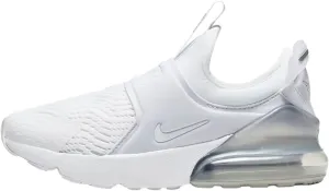 Nike Air Max 270 Extreme Little Kids Shoes Size - 10.5 White/White-Metallic Silver