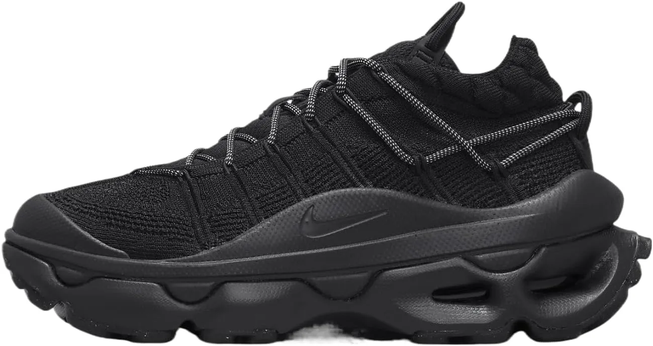 Nike Air Max Flyknit Venture Women's Shoes (FD2110-005, Black/Black/Metallic Silver) Size 8.5