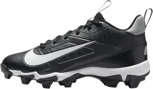 Nike Alpha Menace 4 Shark Big Kids' Football Cleats (Wide) (FQ4016-001, Black/Light Smoke Grey/Metallic Silver/White) Size 5.5