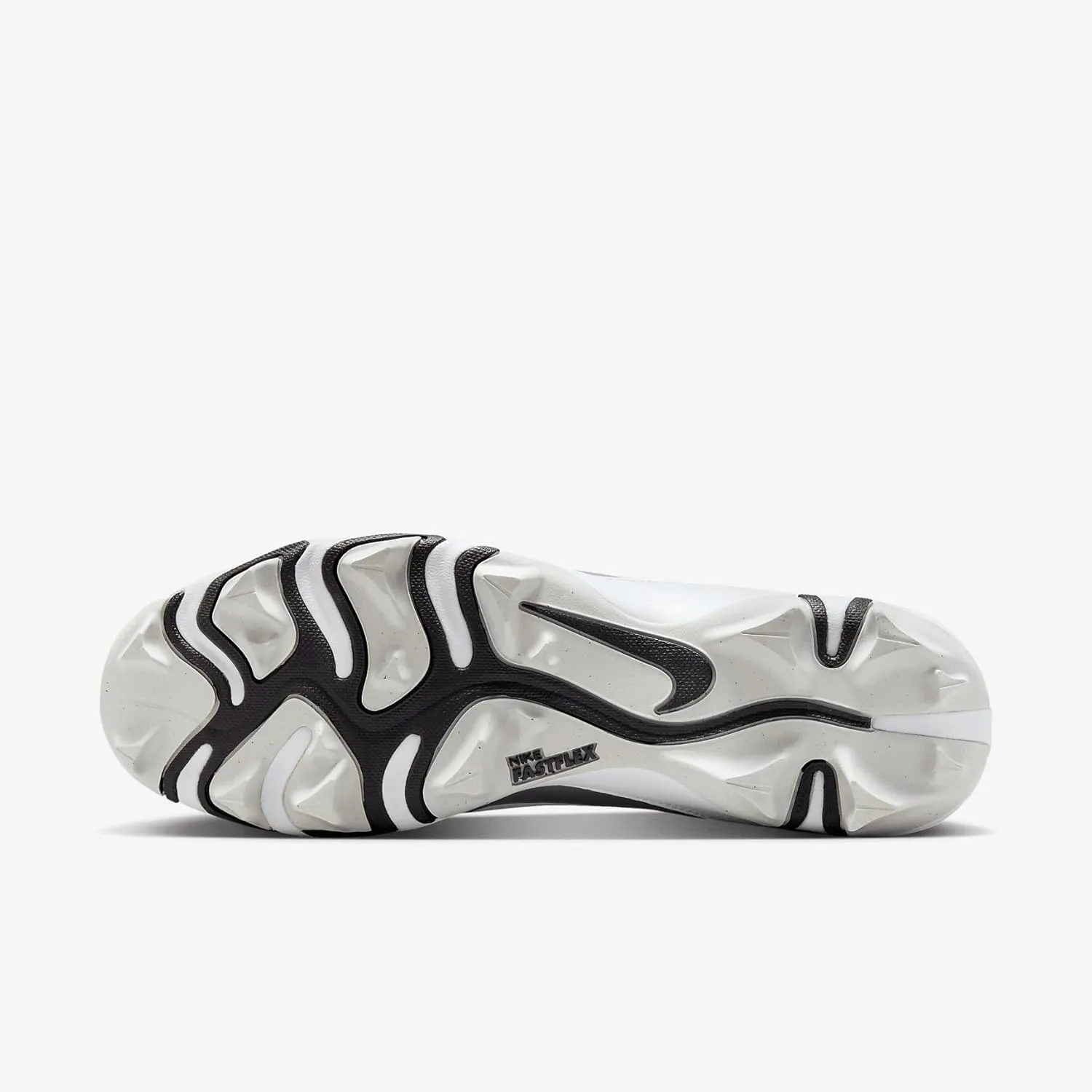 Nike Alpha Menace 4 Shark Football Cleats (FN0028-100, White/Metallic Silver/Photon Dust/Black)