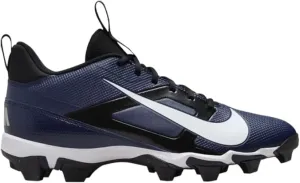 Nike Alpha Menace 4 Shark Football Cleats (FN0028-100, White/Metallic Silver/Photon Dust/Black)