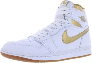 Nike Jordan Women's 1 Retro High OG White/Metallic Gold (FD2956 107) - Size: 10.5