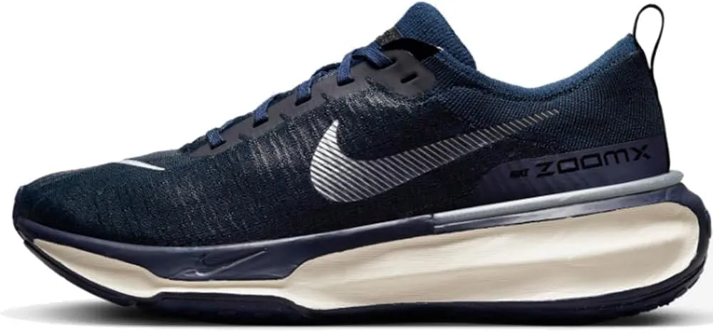 Nike Men's Invincible 3 Road Running Shoes (College Navy/Midnight Navy/Black/Metallic Silver, us_Footwear_Size_System, Adult, Men, Numeric, Medium, Numeric_12_Point_5)
