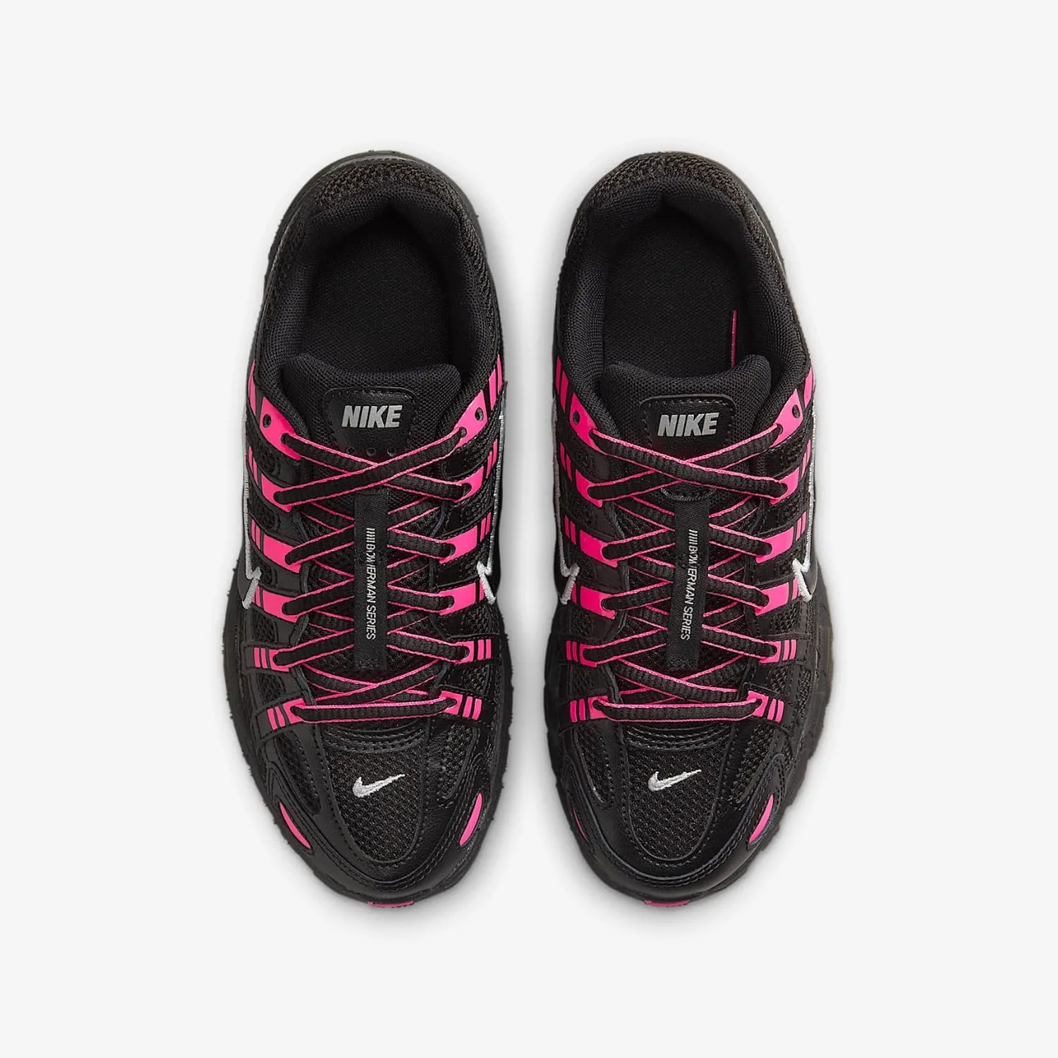 Nike P-6000 Big Kids' Shoes (HV5064-600, Pink Blast/Metallic Silver/Black)