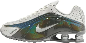 Nike Shox R4 Women's Shoes (IB7703-100, Summit White/Hydrangeas/Metallic Silver/Summit White)