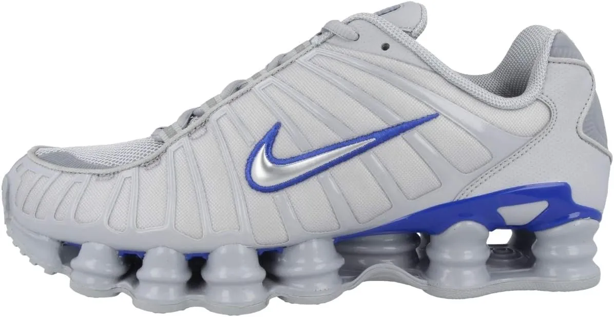 Nike Shox TL Men's Shoes (CN0151-001, Wolf Grey/Racer Blue/Metallic Silver) Size 8.5