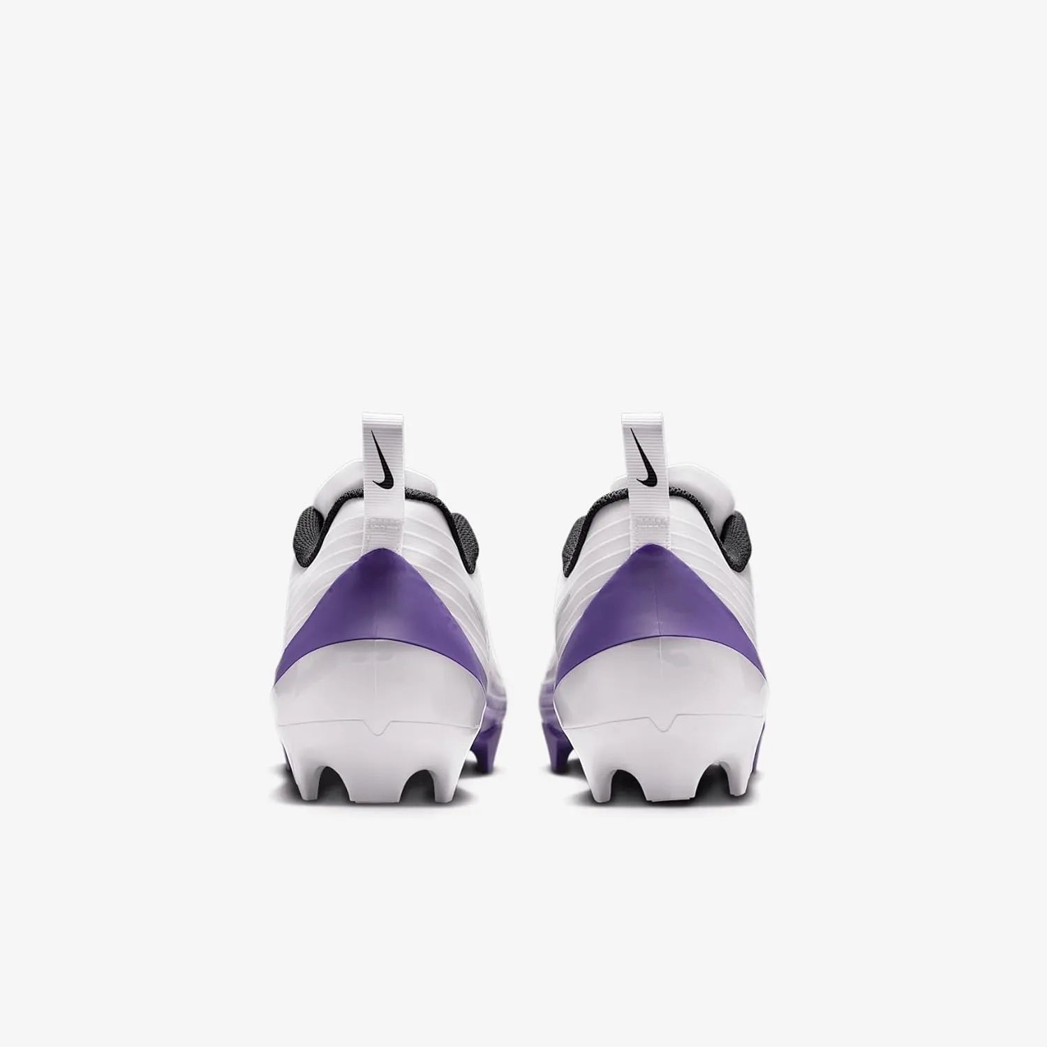Nike Vapor Speed 3 Football Cleats (HM8849-101, White/Court Purple/Metallic Silver/Black) Size 7.5